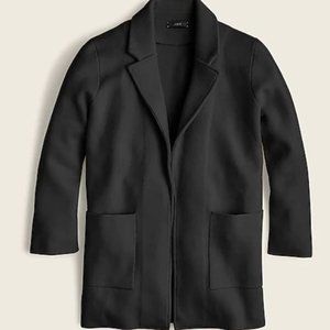 Sophie black open-front sweater-blazer